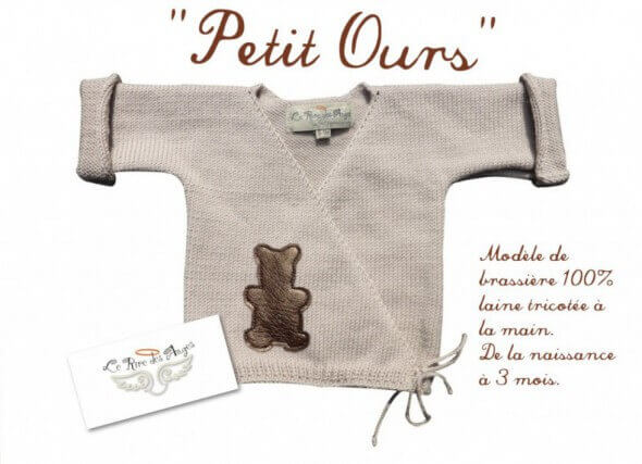 Brassière en laine bébé