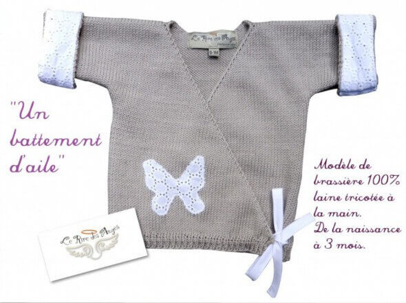 Brassière laine bébé