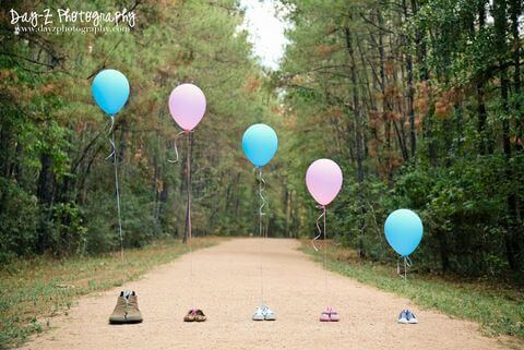 ballon rose et bleu annonce fille ou garçon