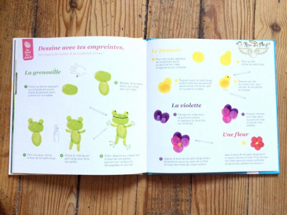 Peindre une grenouille du bout des doigts