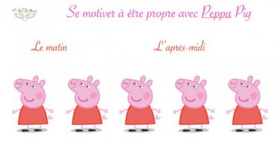 tableau propreté Peppa Pig