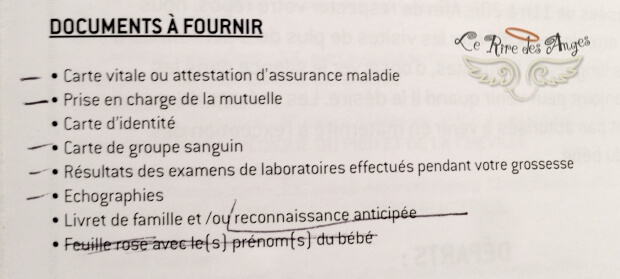 valise de maternite