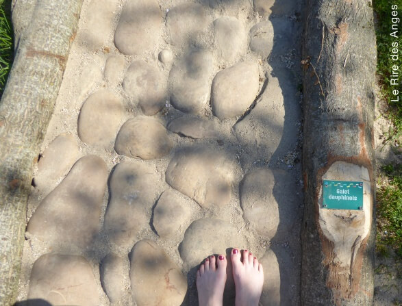 sentier pieds nus et labyrinthes