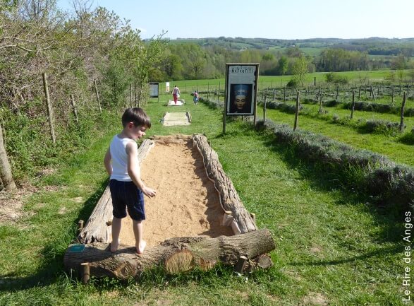 sentier pieds nus et labyrinthes