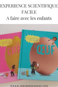 livre d'expérience pour enfant