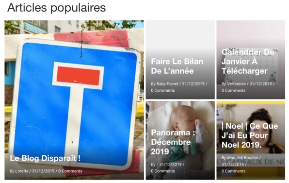 Les articles populaires les blogueuses