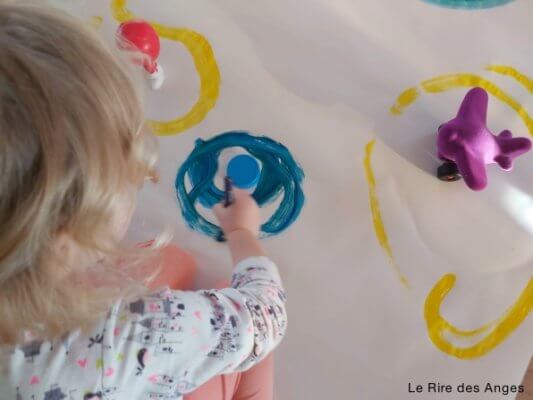 peinture enfant éveil art le grand embouteillage